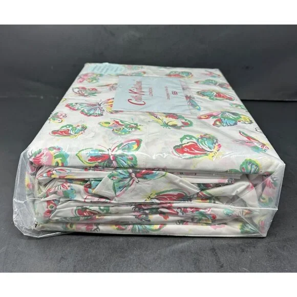 CATH KIDSTON BUTTERFLIES Queen Sheet Set 100% Cotton 200 TC Percale NIB NEW - Picture 4 of 7